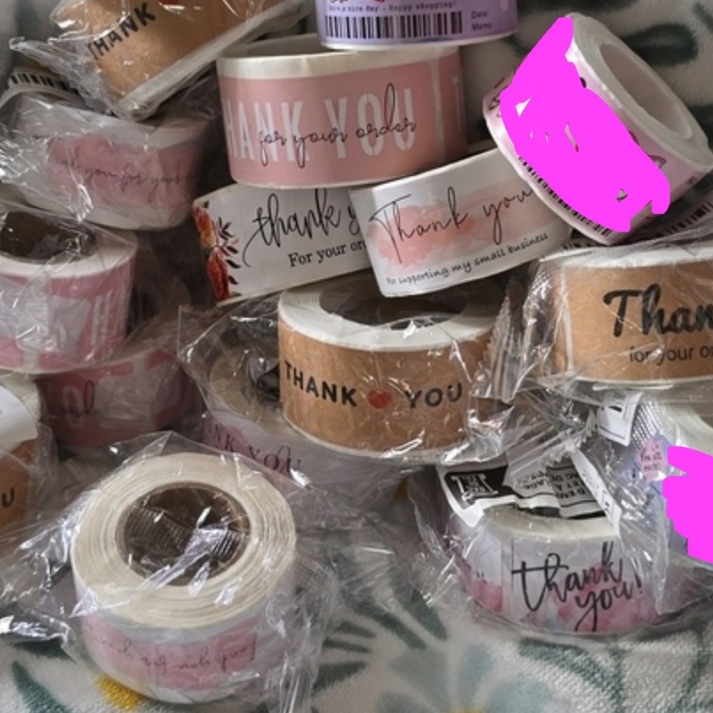 120 mystery, thank you, stickers